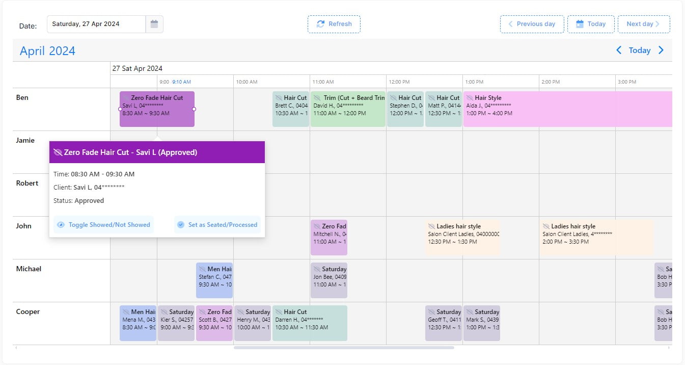 docs.makebooking.online - Booking Scheduler View | Reports