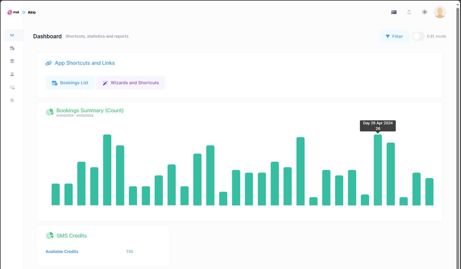 docs.makebooking.online - Booking Dashboard | Reports