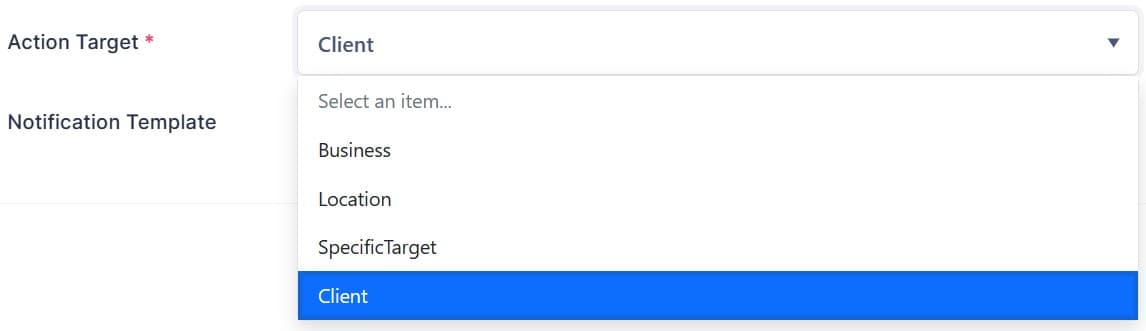 docs.makebooking.online - Action Target | Automation Rules and Notifications